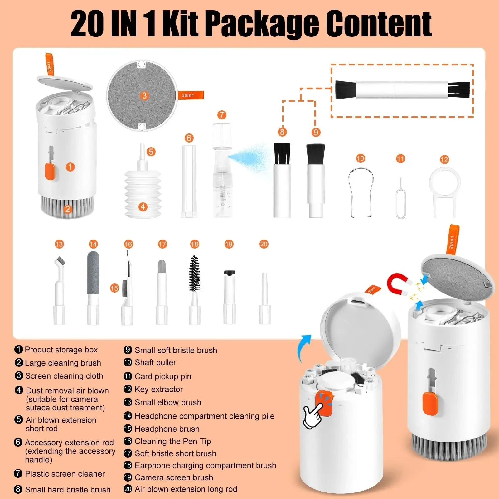 20 in 1 Electronics Cleaning Kit -  shop_nameHashaya