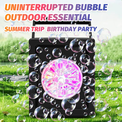 Automatic 10-Hole Bubble Blower | Electric Bubble Machine