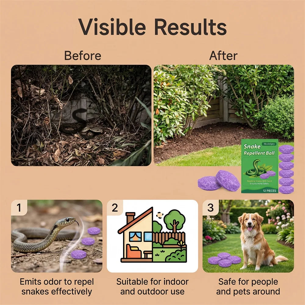 Snake Repellent Balls | Natural Outdoor Pest Repellent