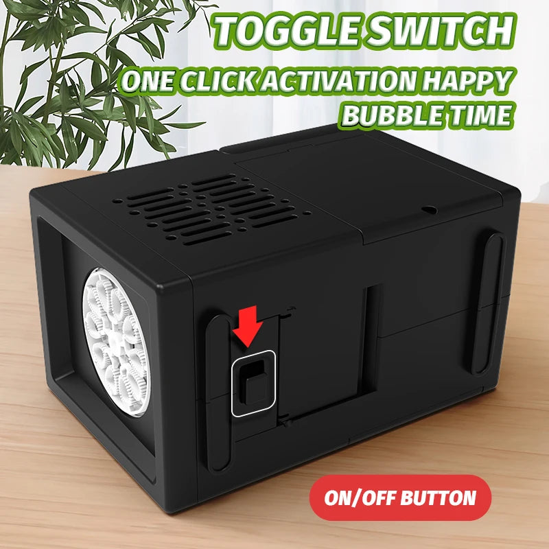 Automatic 10-Hole Bubble Blower | Electric Bubble Machine