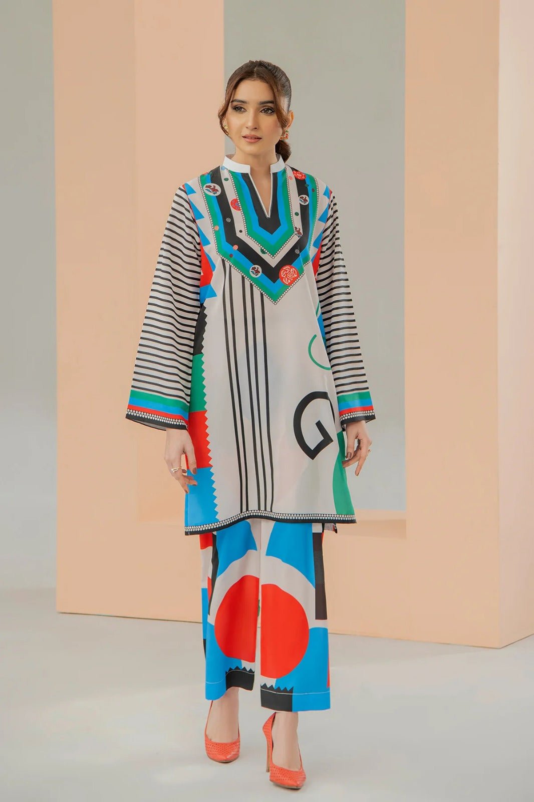 Alphabet Printed Co - rdset 2Pc -  shop_nameHashaya