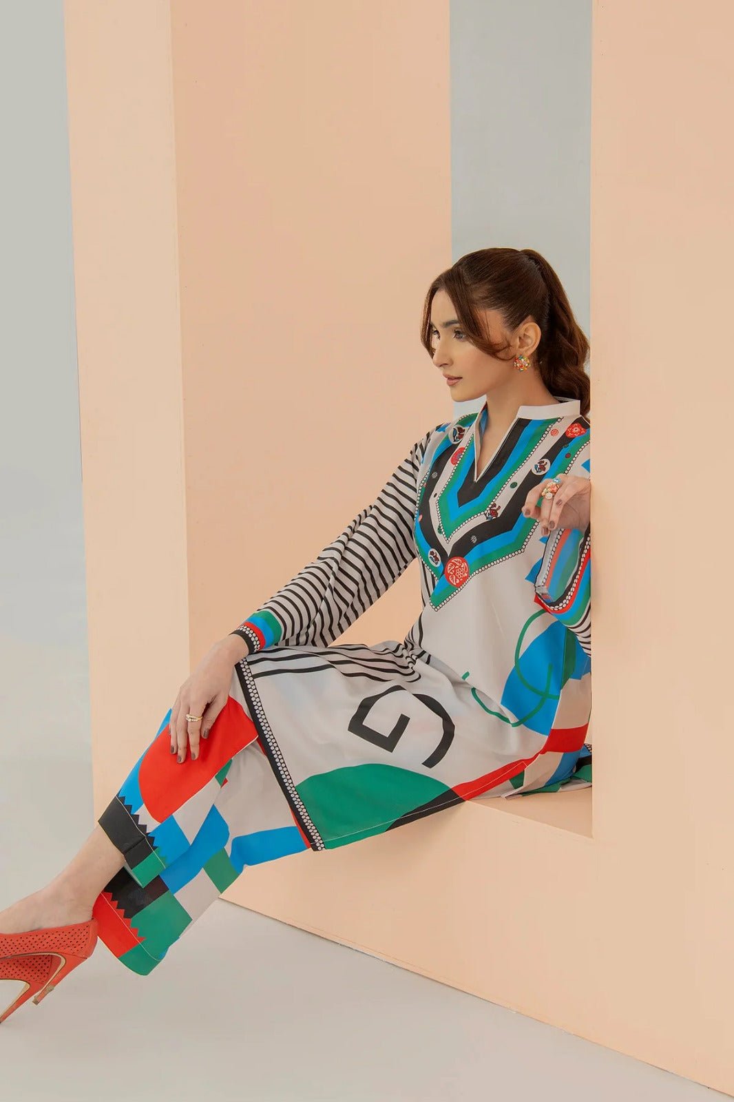 Alphabet Printed Co - rdset 2Pc -  shop_nameHashaya