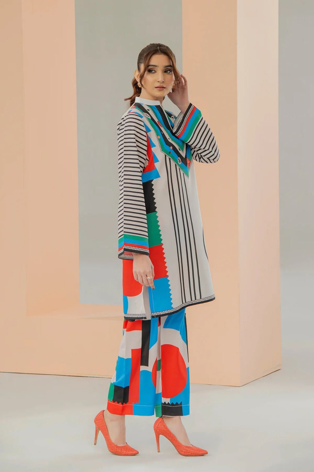 Alphabet Printed Co - rdset 2Pc -  shop_nameHashaya