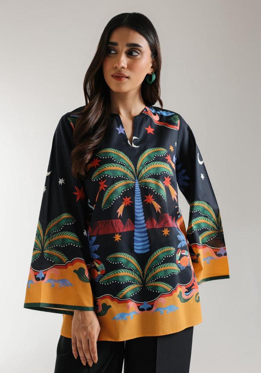 Aylin Digital Ethnic Printed Top for Women -  shop_nameHashaya