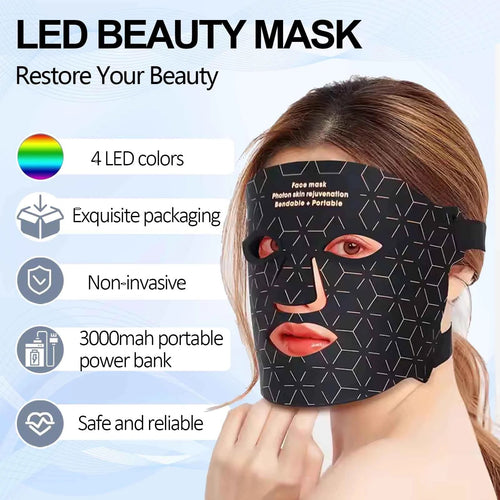 Facial Red Light Therapy Mask | LED Skin Rejuvenation Mask -  shop_nameHashaya