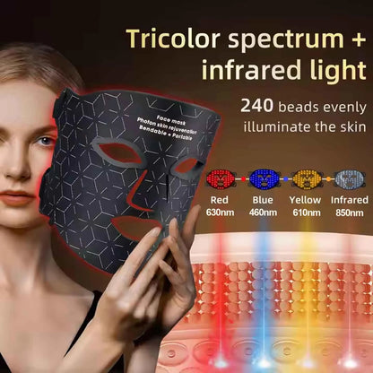Facial Red Light Therapy Mask | LED Skin Rejuvenation Mask -  shop_nameHashaya
