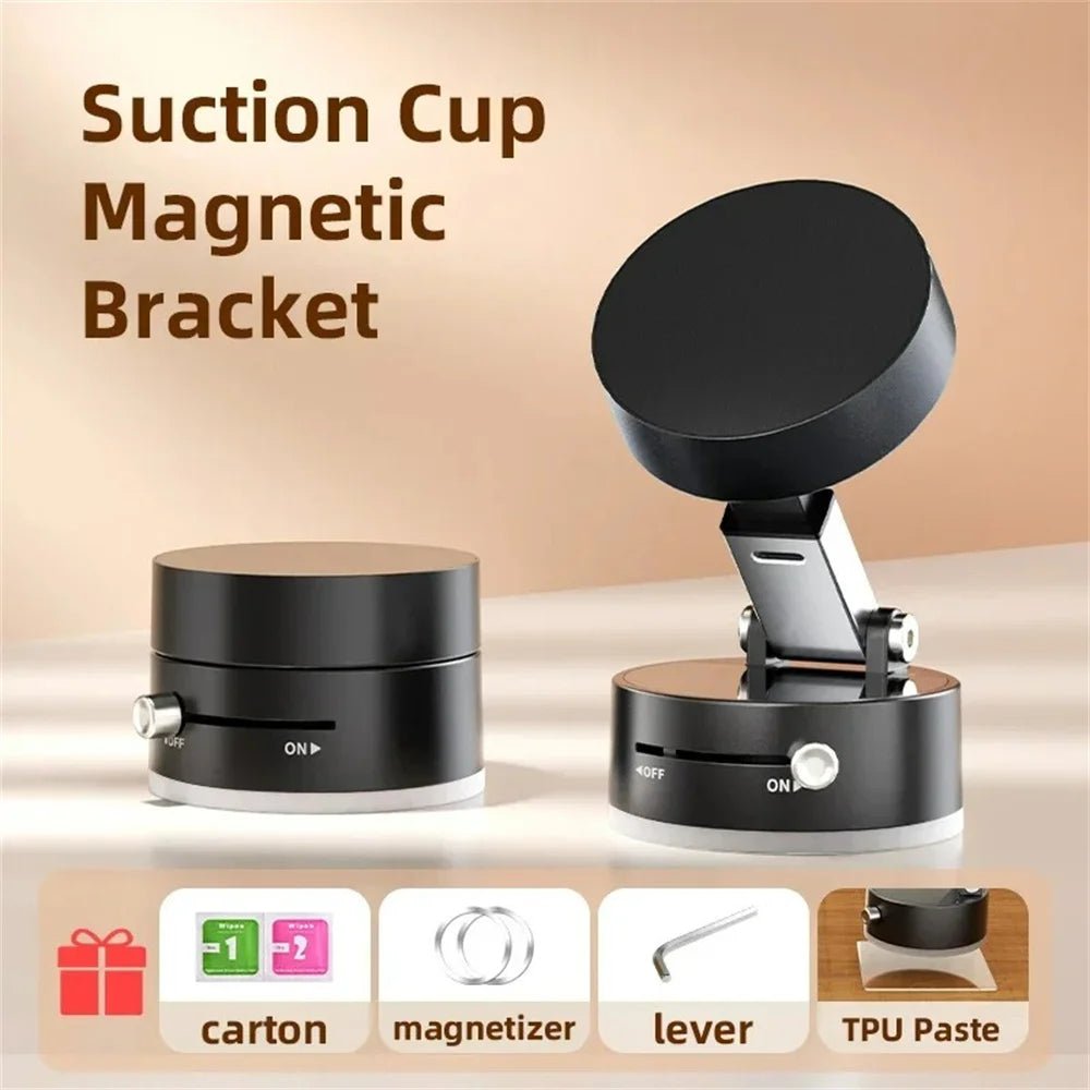 Foldable Phone Suction Holder | 360° Magnetic Vacuum Phone Mount -  shop_nameHashaya