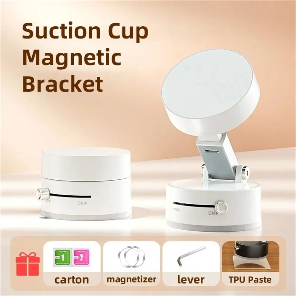 Foldable Phone Suction Holder | 360° Magnetic Vacuum Phone Mount -  shop_nameHashaya