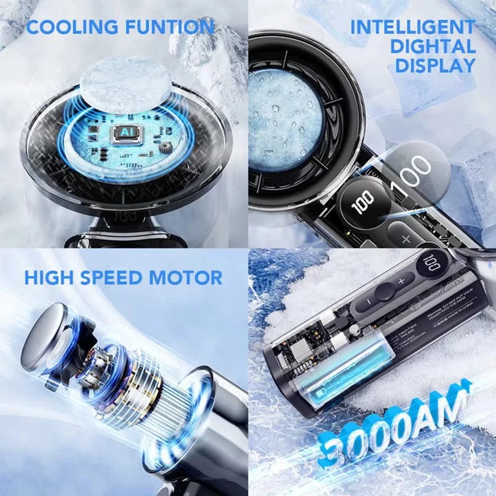 High-Speed Handheld Fan -  shop_nameHashaya