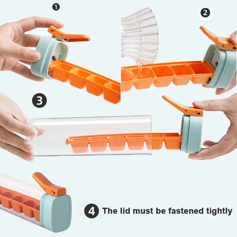 Ice Cube Maker Handle Tray -  shop_nameHashaya