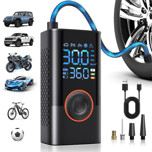 Portable Air Compressor Tire Inflator | 150 PSI Cordless Air Pump -  shop_nameHashaya