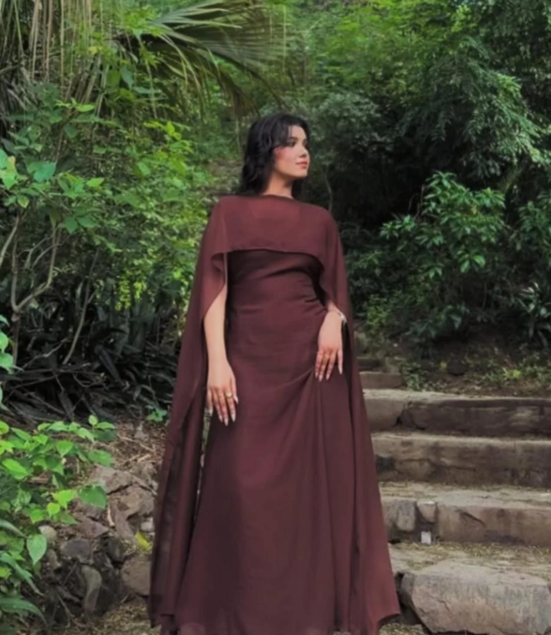 Premium Korean Chiffon Cape Maxi for Women -  shop_nameHashaya