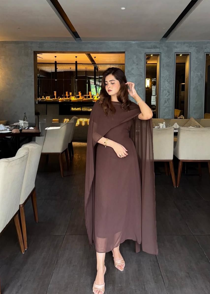 Premium Korean Chiffon Cape Maxi for Women -  shop_nameHashaya