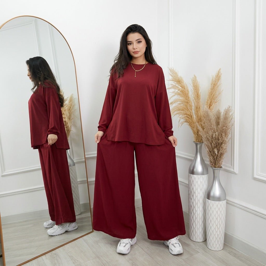 Premium Women Co - ord Set – Soft Cotton Jersey 2 Piece Summer Outfit -  shop_nameHashaya